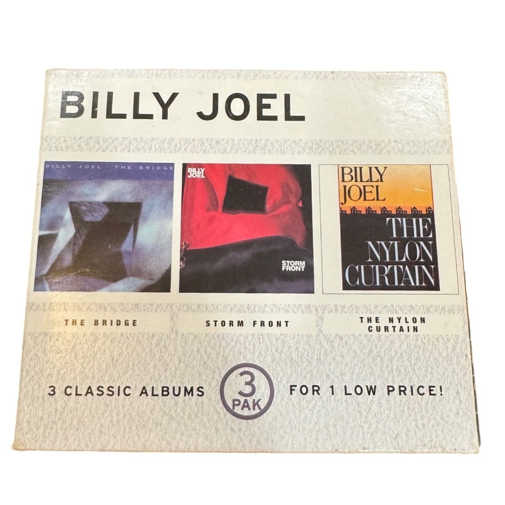 Billy Joel 3 Classic Albums CD Box Set The Nylon Curtain‎ Storm Front The Bridge